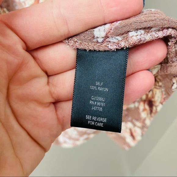 Gypsies & Moondust Floral Blush Pink Tank Top Pink Sz Medium - Picture 5 of 10